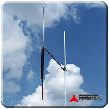 Omni-directional dipole antenna 50-87 MHz