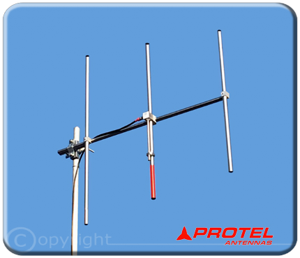 Yagi directional 3 elements 150-300MHz - Protel AntennaKit