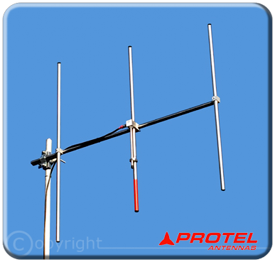 Yagi directional 3 elements 108-150MHz - Protel AntennaKit